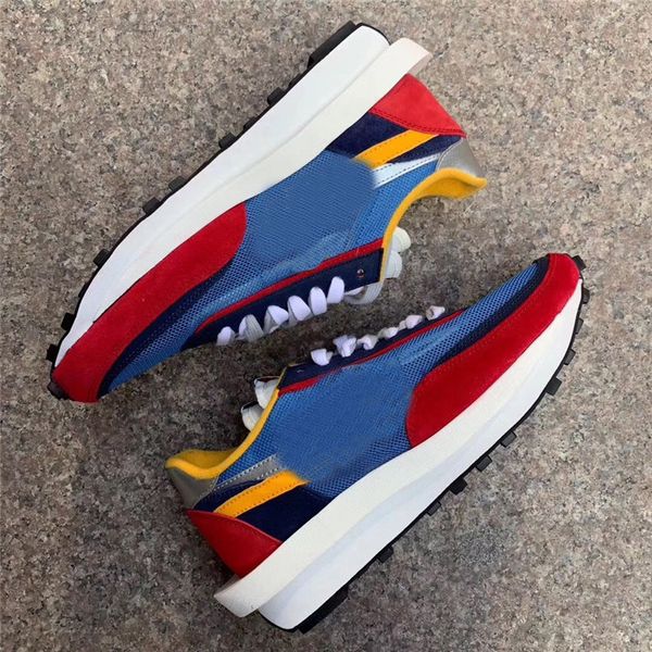 

2019 ld ldv waffle daybreak sacai varsity blue green gusto multi blazer mid dunk men running shoes bv0073-400 bv0073-300