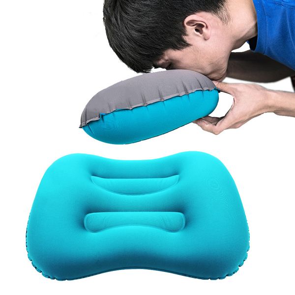 Ultralight Travel Camping Pillow Press Inflate Neck Pillow