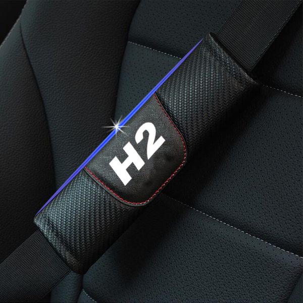 

for great wall haval h2 hover h2 2pcs carbon fiber leather car seat belt cover car seat belt shoulder pad accessories