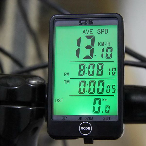 

1 pcs waterproof bike computer light mode touch wired bicycle computer odometer bike speedometer lcd backlight multi-function
