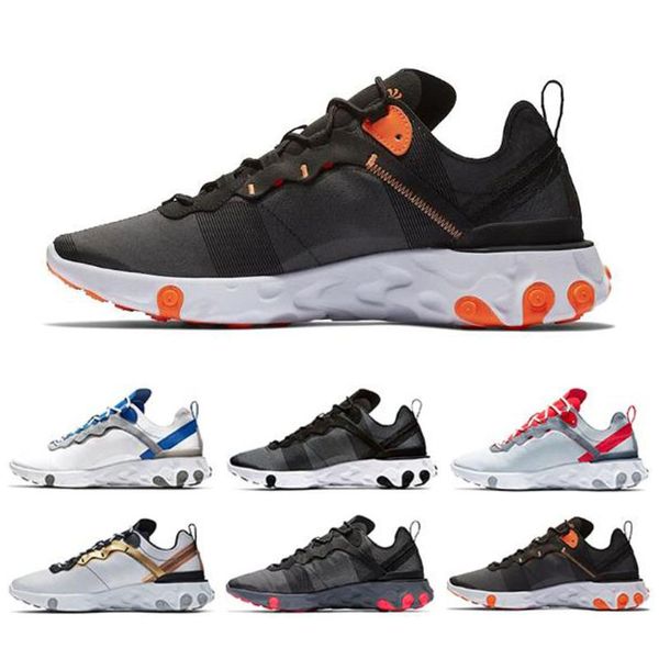 

taped seams solar red react element 55 total orange men running shoes for women outdoor sports sneakers couple trainer 55s