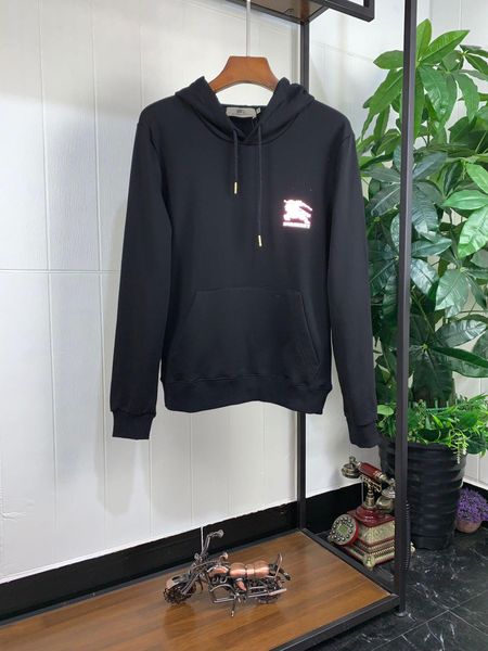 

19aw luxurious brand design bbr hooded hoodie men women fashion behind reflective pullover casual streetwear sweatshirts outdoor sweatshirt, Gray;blue