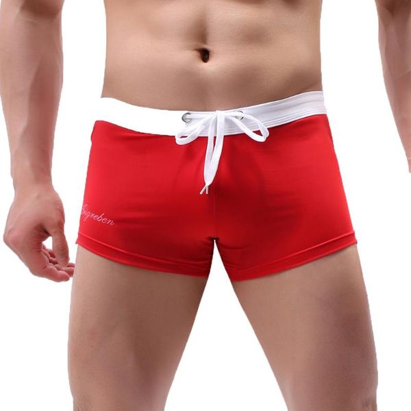 

summer swimwear men breathable men's fashion pure swimming trousers fashion pocket solid-color swimming trunks z507, White;black