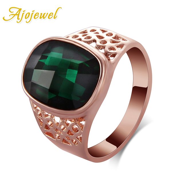 

ajojewel геомеѬиекий зеленй кѬиалл кокейлное коло зеленм камнем женки, Golden;silver