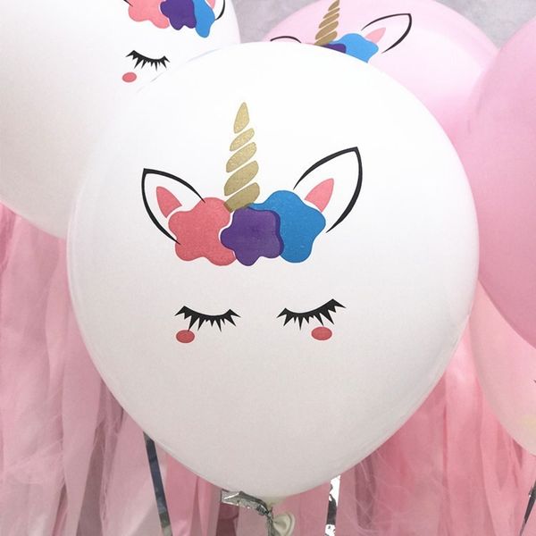 Festas de festas Nova cor espessada unicórnio de látex Balloon presentes para crianças
