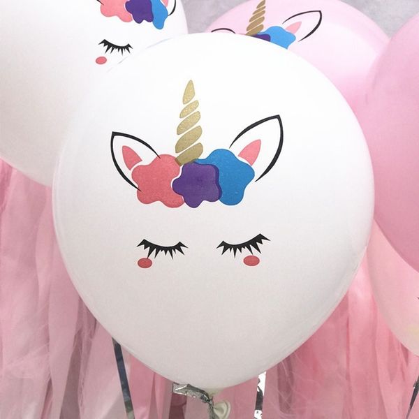 

brand new color thickened unicorn latex balloon gifts for kids