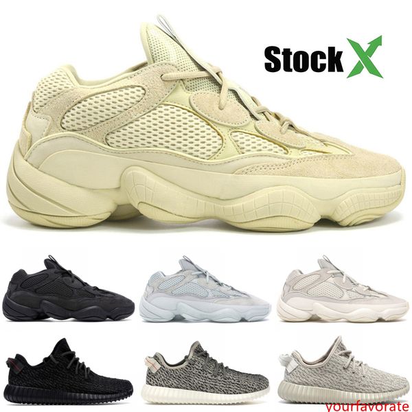 

500 men designer shoes bone white kanye west utility black reflective 500 blush salt mens womens running sneakers stock x sports trainers