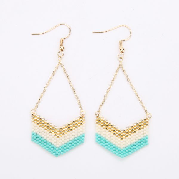 

серьги цепи shinus boho arrow мотаться miyuki delica серьги бусы серьги золота для женщин ювелирные изделия pendientes mujer moda 2019, Silver