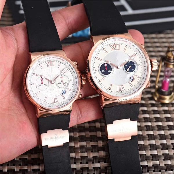 

new style watches quartz satch luxury chronograph watch for man rubber band 028, Slivery;brown