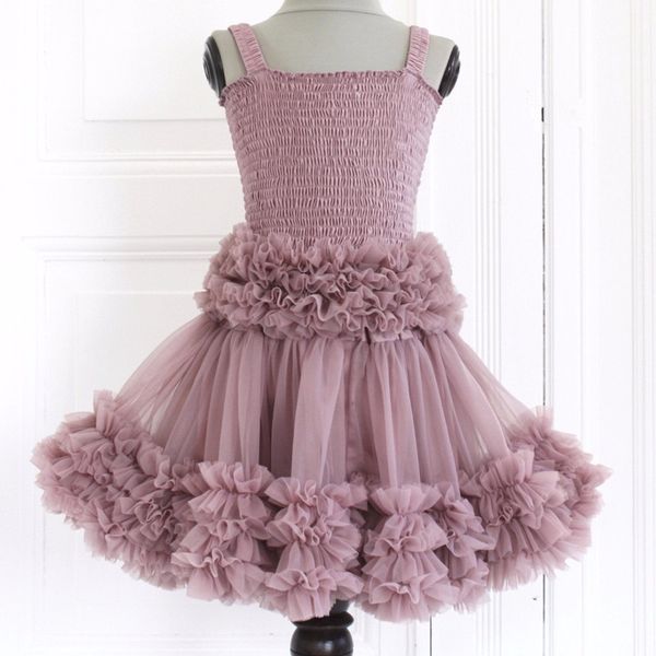 

3-8ys девушки mesh пачка пузыря vest princess колготки холтер top мода дети дети плиссе кружева холтер одежда серый розовый, Camo