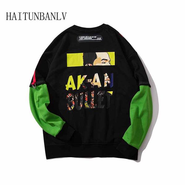 

new men letter pattern harajuku hoodies sweatshirts 2019 men women streetwear black hoodie male hip hop winter basic hoodies