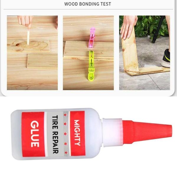 

30ml mighty tire repair glue tyre puncture sealant glue ceramic tire for metal bike plastic patch wood repair car welding r t2e2
