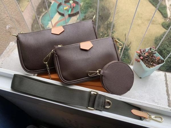 

wome's designer favorite multi accessories bags handbag purse leather flower shoulder crossbody bag ladies purses 3pcs/set purse