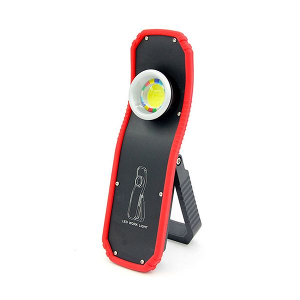 

portable usb torch rechargeable led work light magnetic cob hanging hook lamp for car outdoor camping