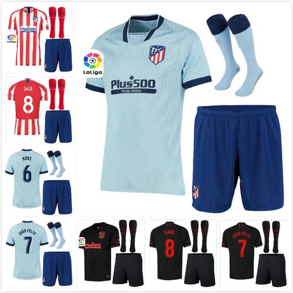 

19 20 joÃo fÃlix atletico de madrid occer jer ey 2019 cami eta de fÃºtbol football hirt kit jer ey joao felix goalkeeper men et, Black;yellow