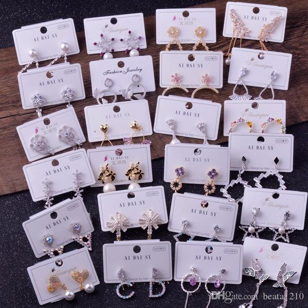 

высокое качество серьги для женщин девочек earing корейский fashon 925 серебро серьги boho заявление ювелирных изделий идеи подарков 10pair, White