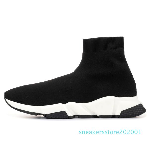 

sock shoes graffiti speed trainers runner triple black beige glitter fashion clear sole women mens casual sneakers platform 36-45 s01