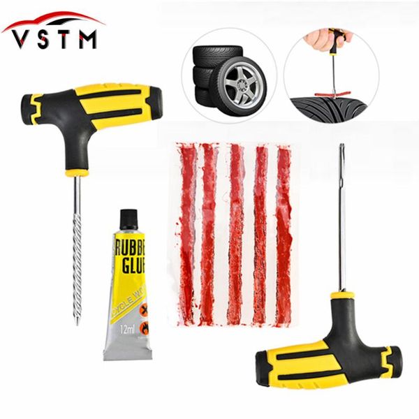 

tyre repairing patch tool kit studding puncture plug garage car truck motorcycle tubeless wheel tire repair tools