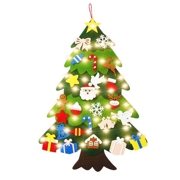 

felt christmas tree children diy felt christmas tree ornaments and led string light new year gifts