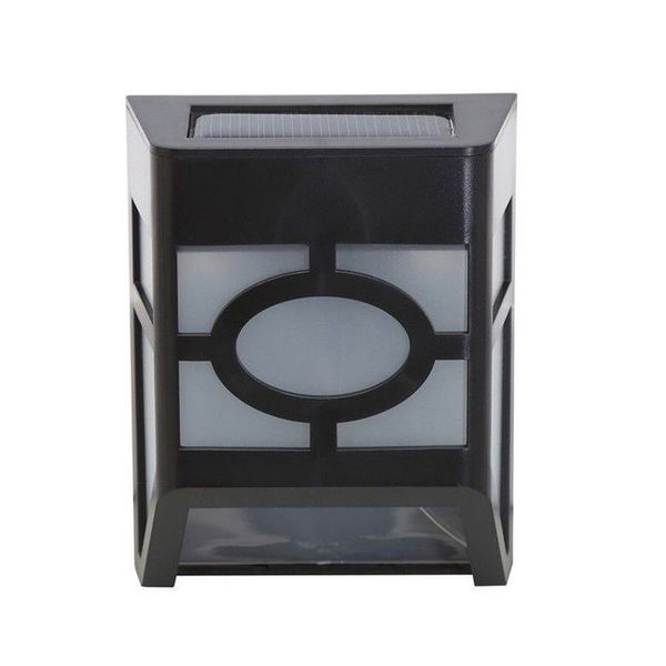 

solar garden fence lamp light control wall post light yard light 2led waterproof garden pathway garage lamp