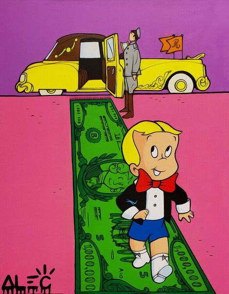 

alec монополия richie rich car home decor расписанную hd печати картина маслом на холсте wall art canvas картинки 200807