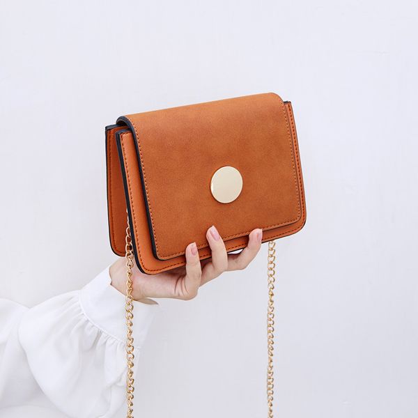 

vintage matte leather women messenger bag chain sling bags for ladies shoulder bag small female messenger bags wallet bolsa redhand bag lar