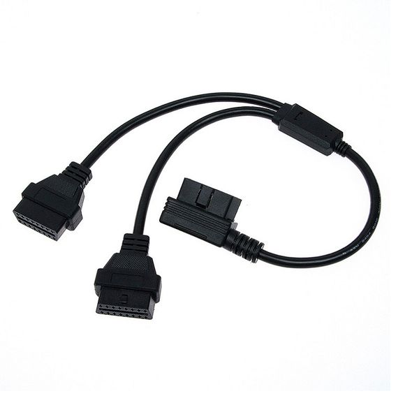 

obd ii obd2 90 degrees male to 16 pin female connector cable adapter splitter adapter extension cable extended interface line