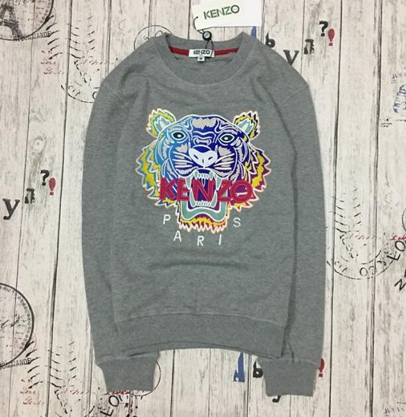 

Новый Бренд Tiger Head Hoodie Вышитые Мужчины Женщины Кофты Осень Зима Унисекс Толстовки