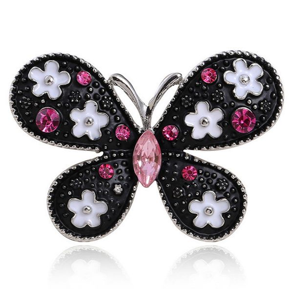 

pins, brooches fashion lady party rhinestone butterfly exquisite retro animal brooch for clothing accessories, Gray