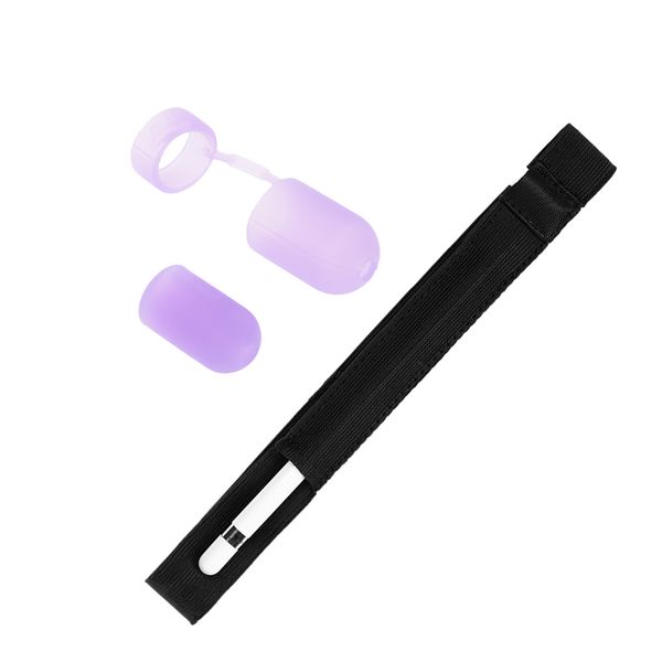 

стилус обложка сумка держатель + фиолетовый замена anti-потерянный карандаш cap holder / хранитель чехол для apple ipad pro карандаш
