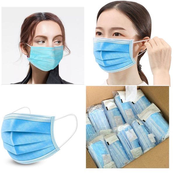 

побрякушки маски для лица Маски для лица Одноразовых Masque хирургической Толстой 3-маски слоя с Earloops для салона, Домащние Комфортных на складе Маске