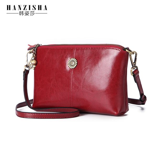 

женские кожаные сумки 2020 новый стиль клатч одно плечо crossbody сумка масло воск кожа мини квадратный слинг сумка