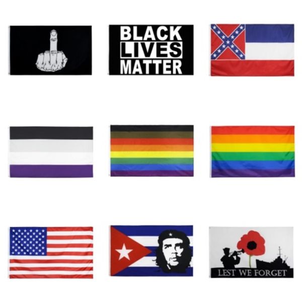

3x5 black lives matter polyester flag sthe violence blm peace protest outdoor banner pennant home house garden#610