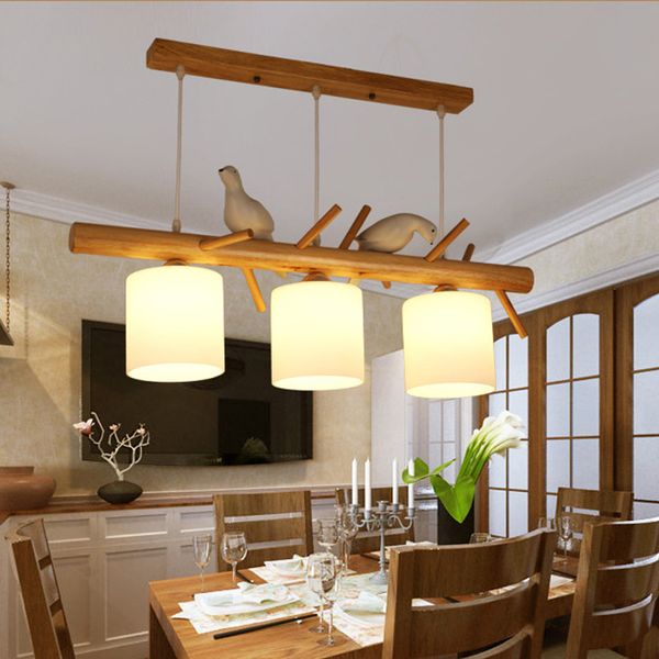 Modern Led Glass Pendant Light Nordic Dining Room Kitchen Bird Designer Hanging Lamps Home Decor Avize Re Lighting Lights