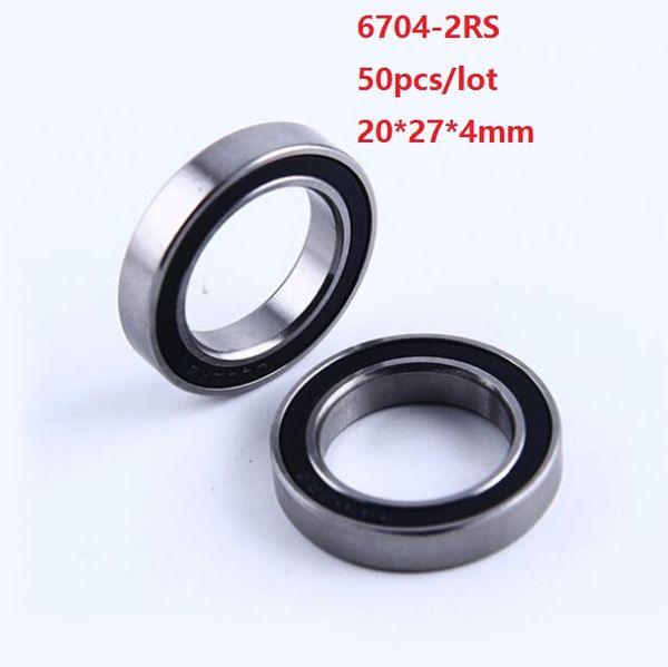 

50pcs/lot 6704rs 6704-2rs 6704 rs 2rs thin wall roller bearing 20*27*4mm deep groove ball bearing 20x27x4mm