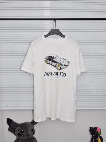 

2020ss spring and summer new high grade cotton printing short sleeve round neck panel t-shirt size: -l-xl-xxl-xxxl color: black white vv17, White;black