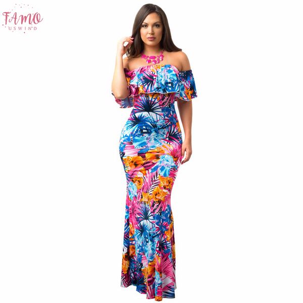 

лето осень 2020 сексуальное вскользь платье тонкий плеча платье с коротким рукавом слэш шеи оборками многоцветный длинное платье vestidos, Black;gray