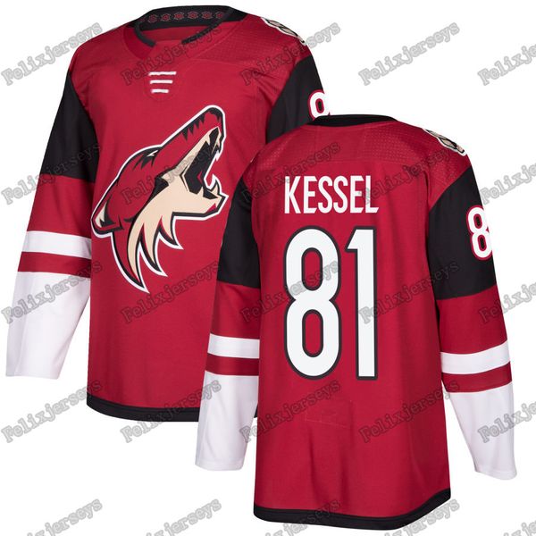

81 Phil Kessel Jersey Arizona Coyotes Hockey Jerseys Red New Transfer Free Shipping S to 3Xl