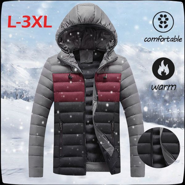 

2019 outdoor sport skiing winter jacket men hooded windbreaker waterproof jacket softshell men warm coat corta vento, Blue;black