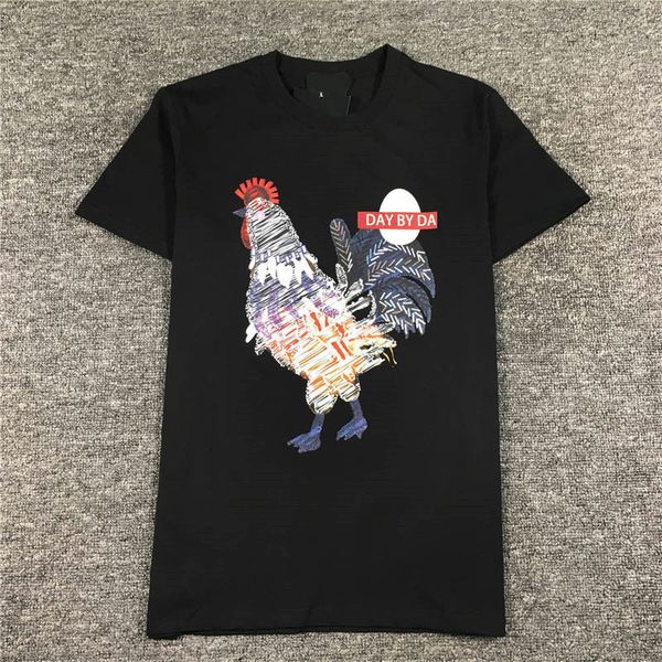 

mens stylist t shirt soft casual cock printing short sleeves summer fashion men women hip hop tees, White;black