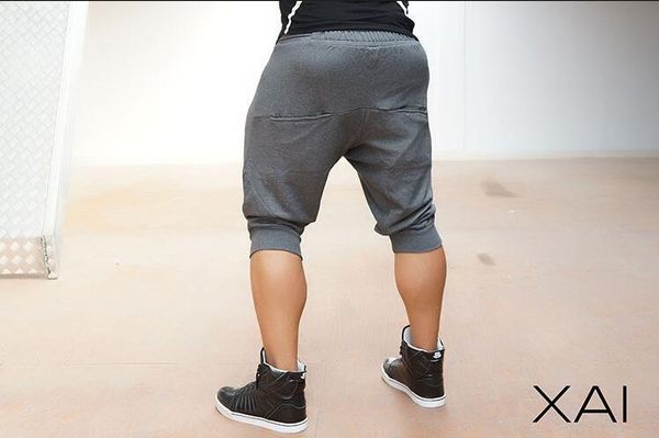 

muscle kid brother gym shorts men wicking breathable pants summer running outdoor training capri shorts men's, Black;blue