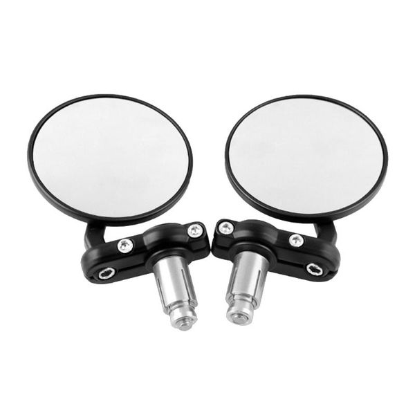 

2pcs universal 7/8" 22mm motorcycle handle bar end rearview mirror motorbike atv metal side rear view mirrors accessories