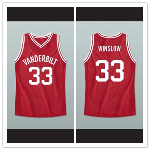 

Matters Eddie Winslow 33 Vanderbilt Muskrats High School Basketball Jersey-1