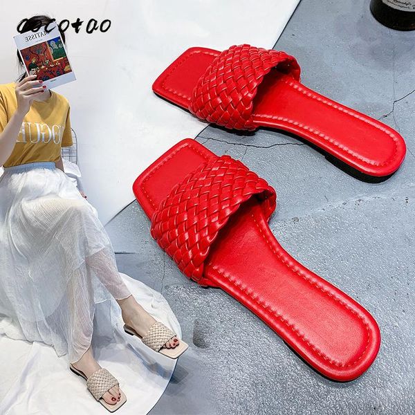 

slippers women summer wear 2020 new wild ins tide models square head fashion wet water word sandals and slippers, Black