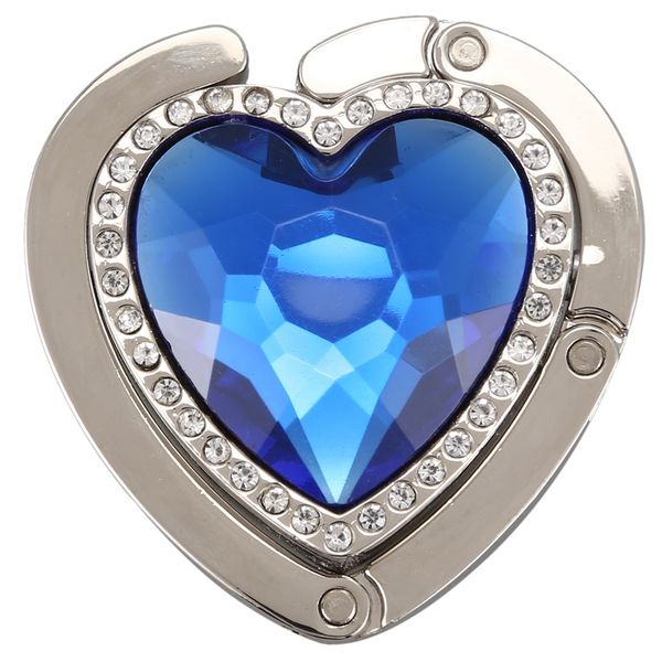 

promotion heart-shape foldable purse handbag hanger hook holder