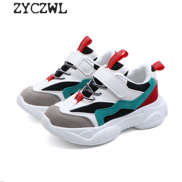 

2019 New Spring Kids Shoes Mesh Color Matching Children's Tennis Breathable Sport Shoes Fashion Footwear Girls Boys Sneakers