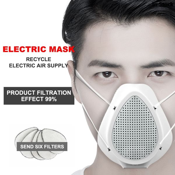 

pm 2.5 anti formaldehyde respiratory fliters replaceable electric mouth mask efficient purification system independent air inlet