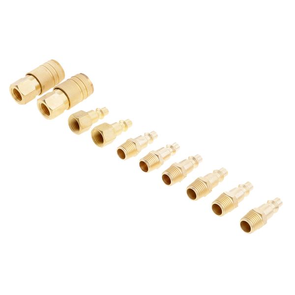 

10 pieces air line hose fittings coupler quick release connector 1/4