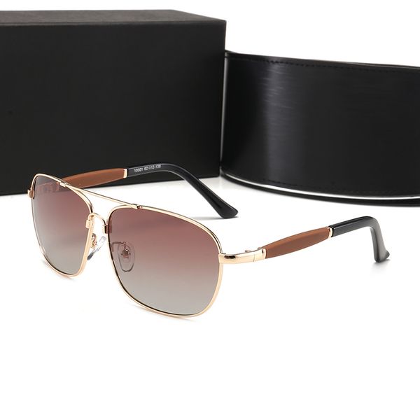 

retro nostalgic brand designer men's and women's sunglasses shiny metal frame pc material uv protection design must-have glasses b, White;black