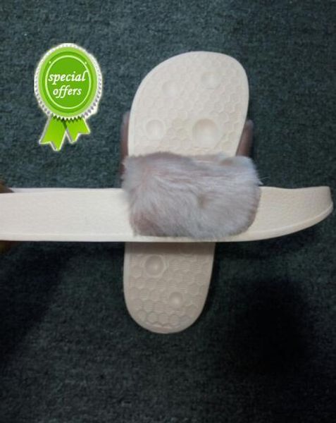 

2218 women's by rihanna 'leadcat fenty' faux fur slide sandal,pink slippers2, Black